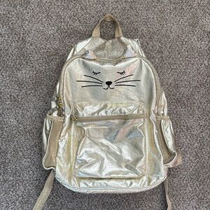 Pottery Barn Gold Kitty Backpack